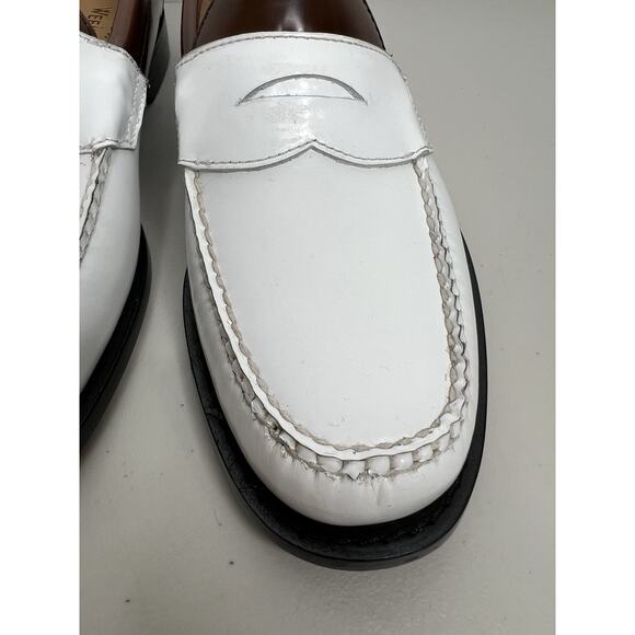 G.H. Bass & Co Weejuns Logan Colorblock Penny Loafer Brown White Men’s Size 8.5 - Picture 3 of 11